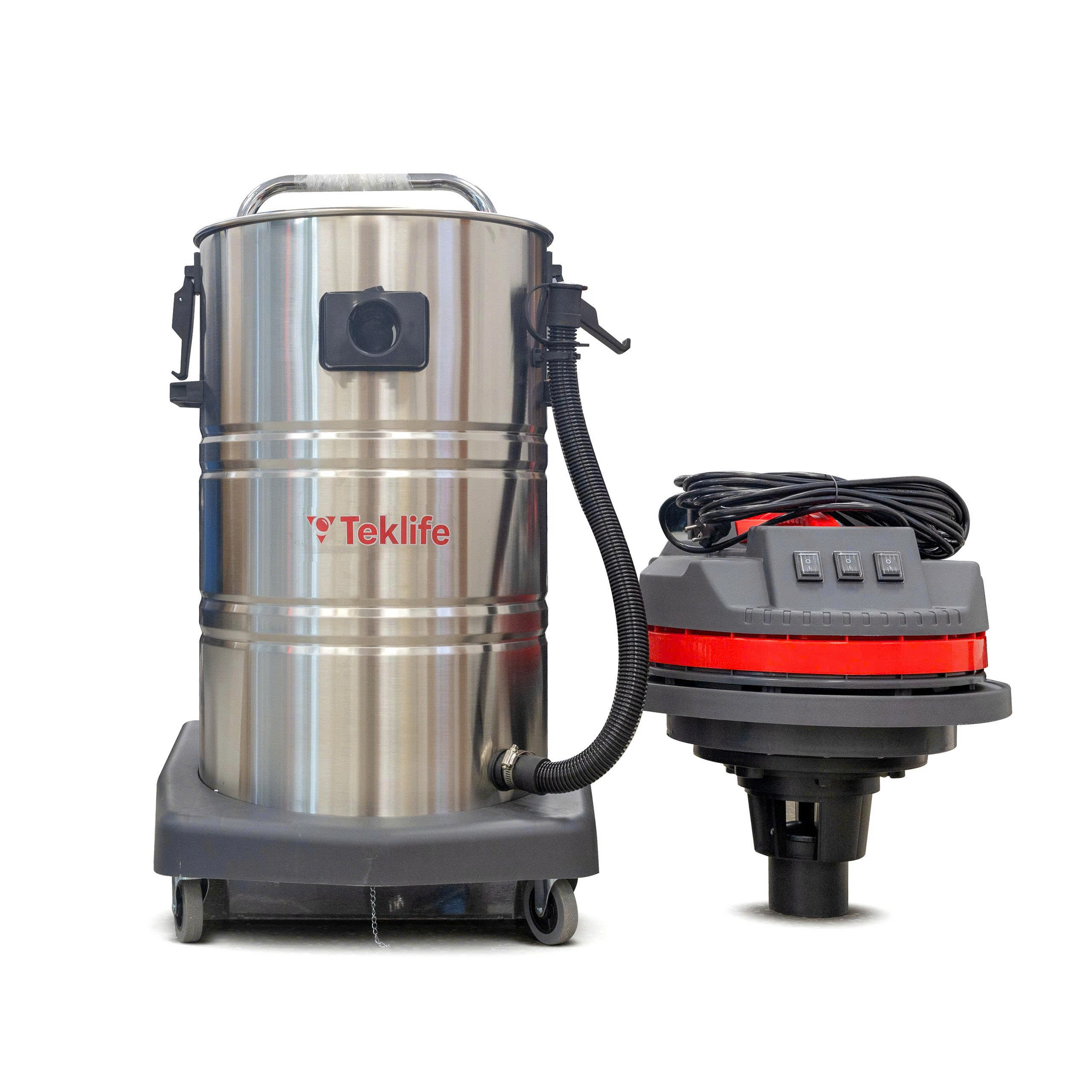 Máy hút bụi/nước công nghiệp khô và ướt Teklife TL-803R (3600W) - Ảnh 2